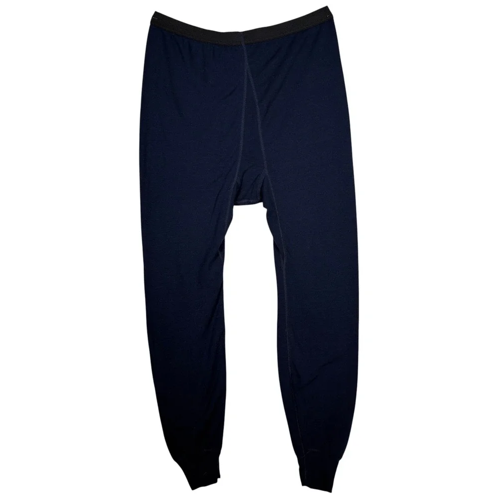 Scheels Men's XL Thermal Base Layer Set Wool Blend Made USA Thermamax Navy